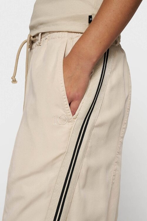 10Days Light earth wide tapered pants van Tencel