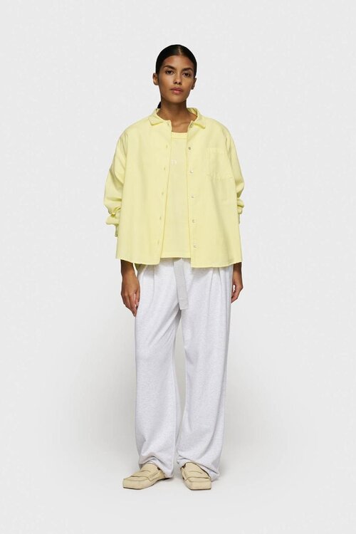 10Days pastel yellow pique shirt