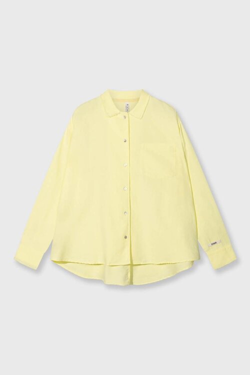 10Days pastel yellow pique shirt