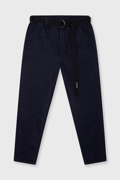 10Days Donkerblauwe broek met ceintuur