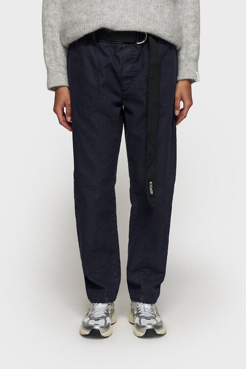 10Days Donkerblauwe broek met ceintuur