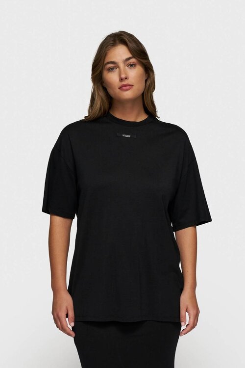 10Days Black oversized tee jersey
