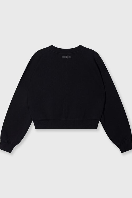 10Days Black cropped sweater 10