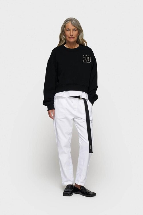 10Days Black cropped sweater 10