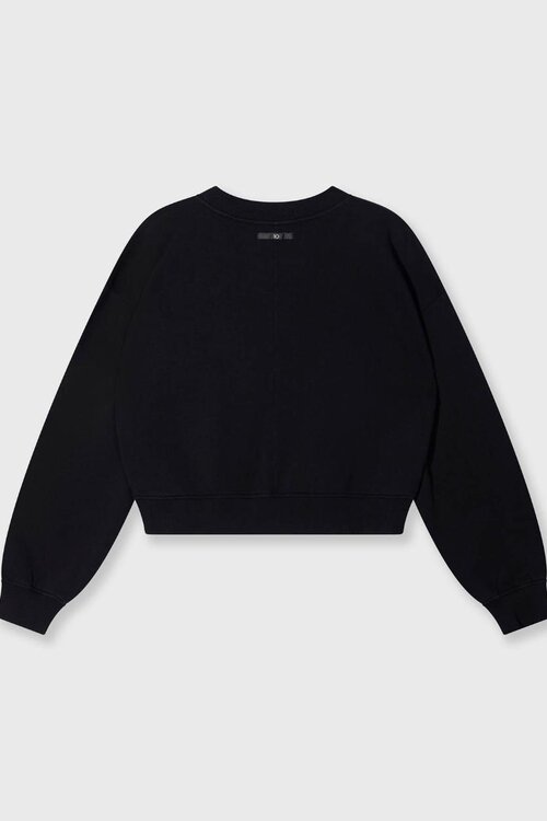 10Days Black cropped sweater 10