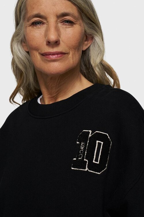 10Days Black cropped sweater 10
