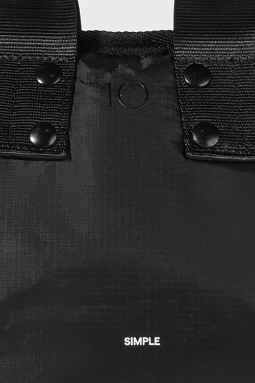 10Days Zwarte gewatteerde shopper klein