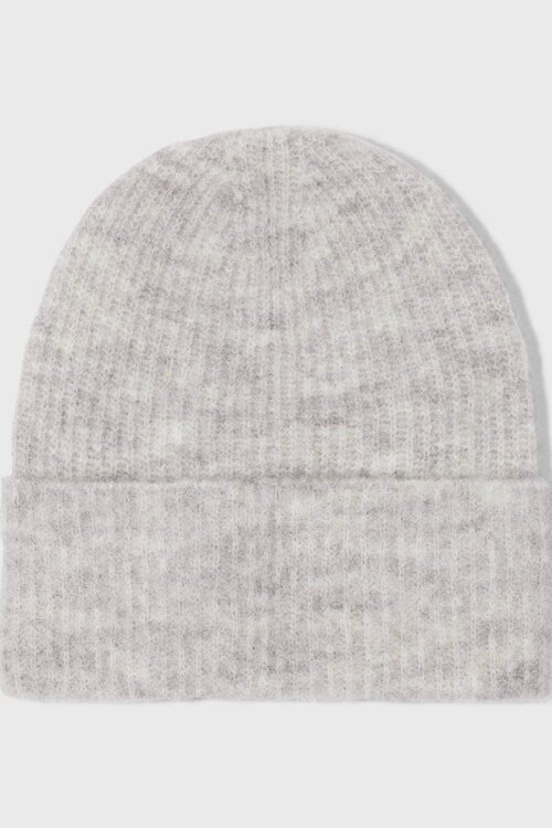 10Days Light Grey Melee soft hairy knit beanie