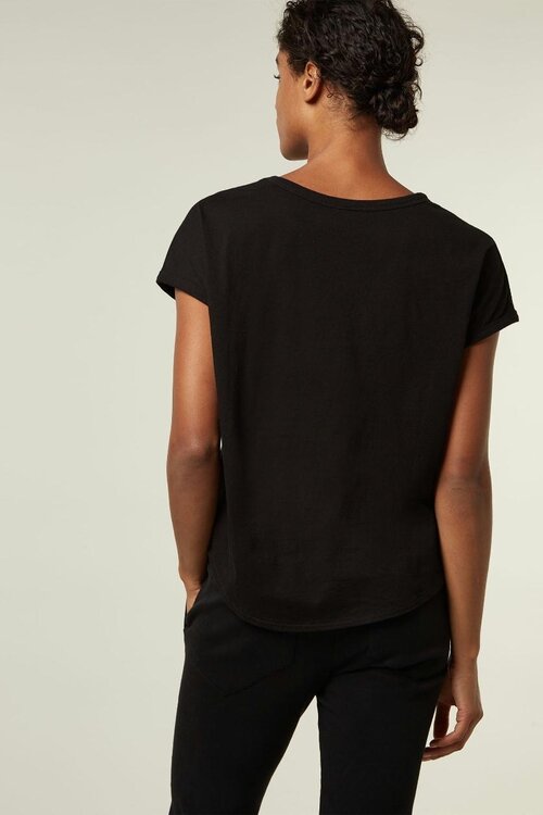 10Days Black THE V-NECK TEE