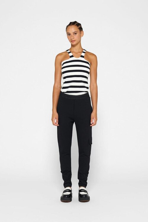 10Days Ecru/Black sporty wrapper stripes