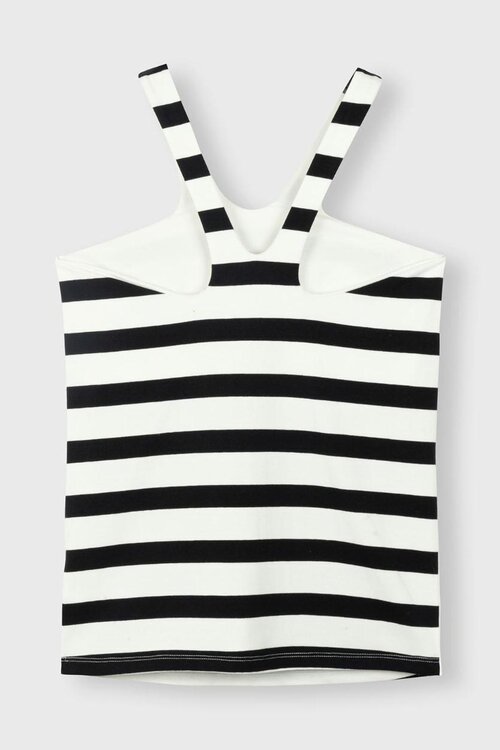 10Days Ecru/Black sporty wrapper stripes