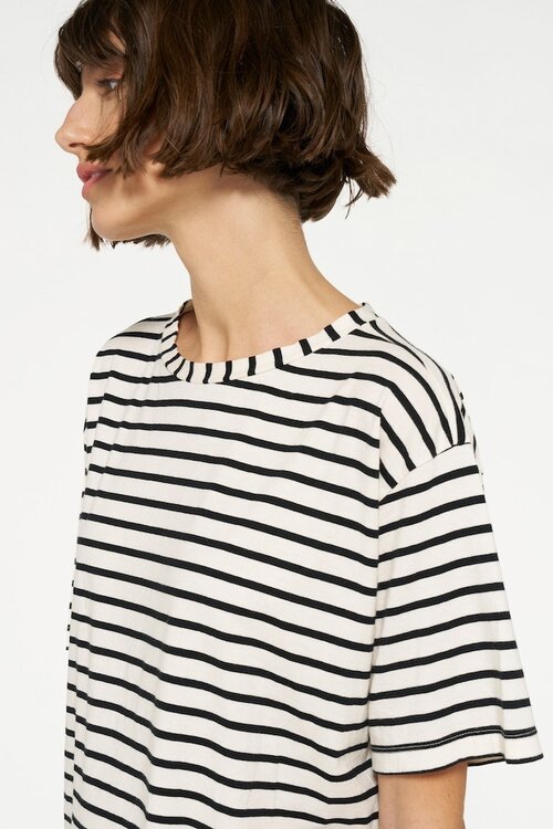 10Days white/black The tee stripes