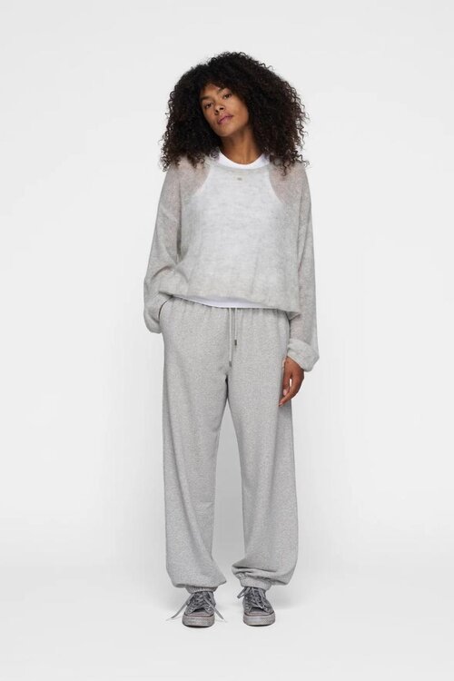 10Days Light Grey Melee THE BAR JOGGER FLEECE