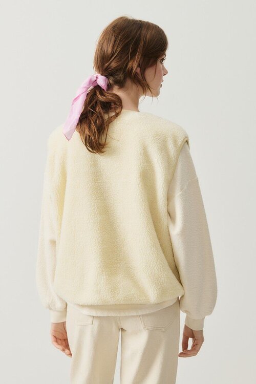 American Vintage Gilet in ecru kleur