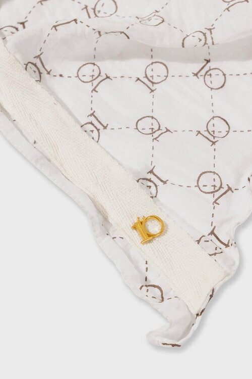 10Days Ecru scarf monogram