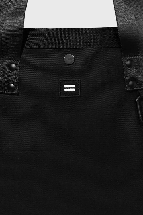 10Days Black canvas shopper medium