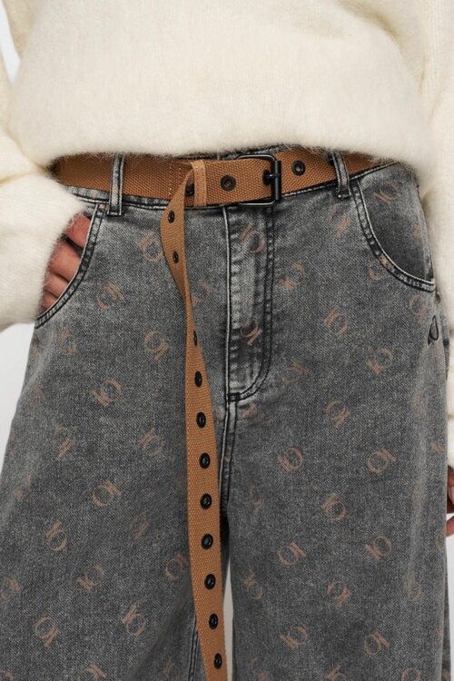 10Days Camelkleurige canvasriem