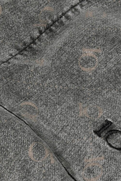 10Days Zwarte broek met monogram en ceintuur