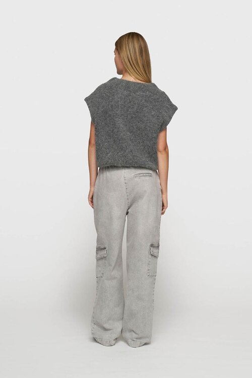 10Days Antra Melee gebreide top met ballonmouwen