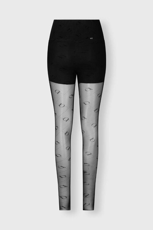 10Days Zwarte legging met monogram