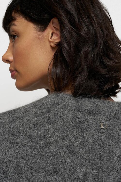 10Days Antra Melee volumineuze harige gebreide bomber