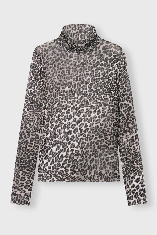 10Days Luipaard mesh lange mouw in luipaardprint