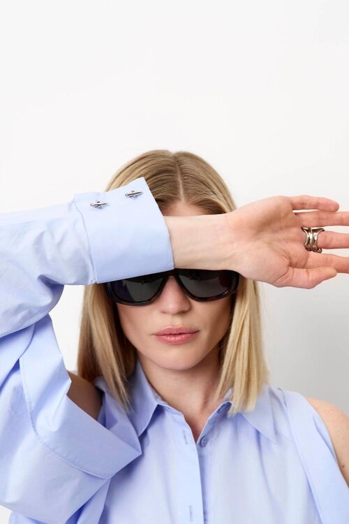 Dante 6 Blauw Champlin Open Sleeve Shirt