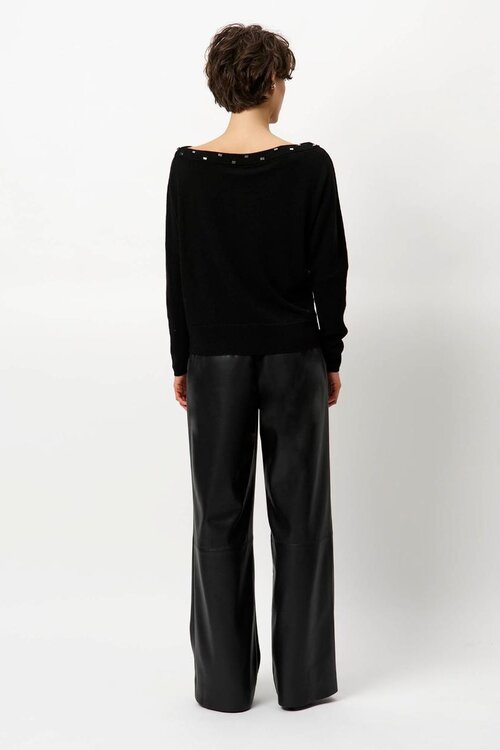 Dante 6 Donkergrijs Mayu Off Shoulder Sweater