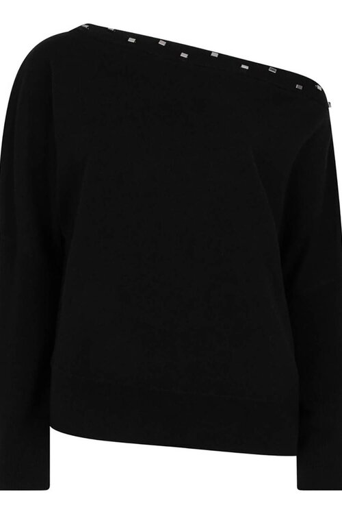Dante 6 Donkergrijs Mayu Off Shoulder Sweater
