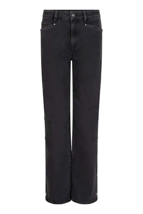Dante 6 Black Belvina Wijde Pijp Jeans