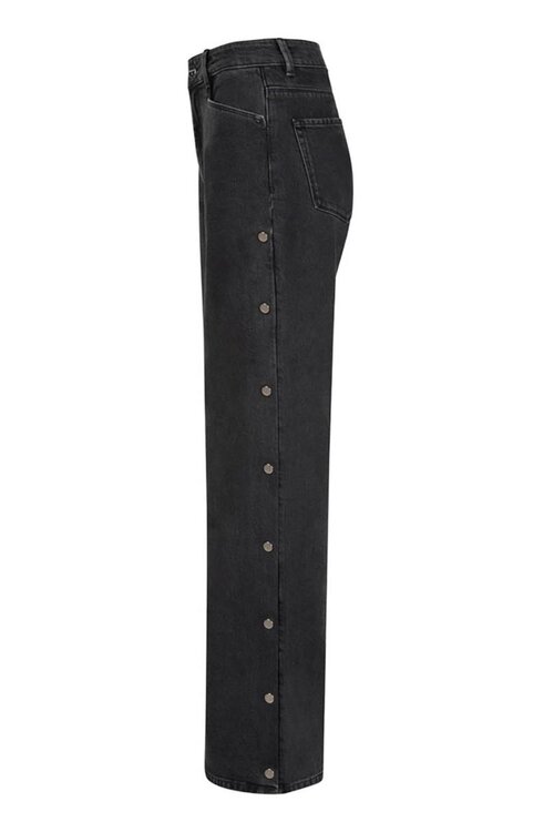 Dante 6 Black Belvina Wijde Pijp Jeans