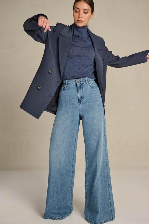 March23 Blazer in een stijlvolle blauwe tint