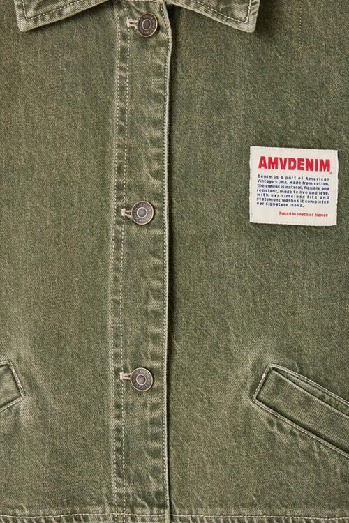 American Vintage Blouse in Kaki Kleur