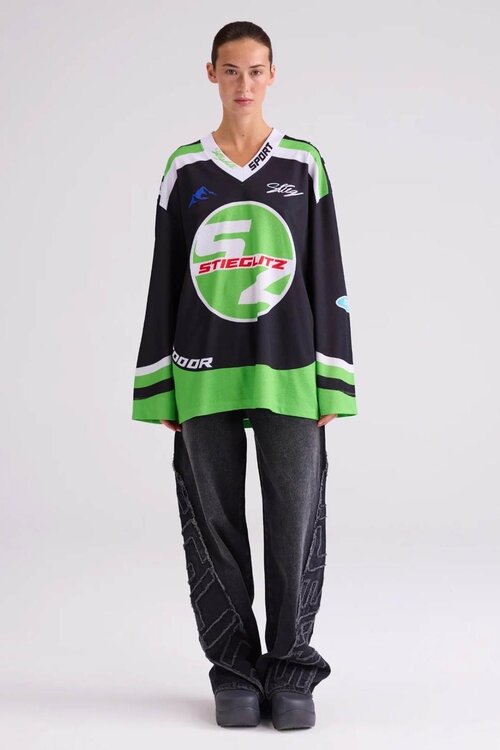 Stieglitz Zwart Alando Wide Skate Longsleeve