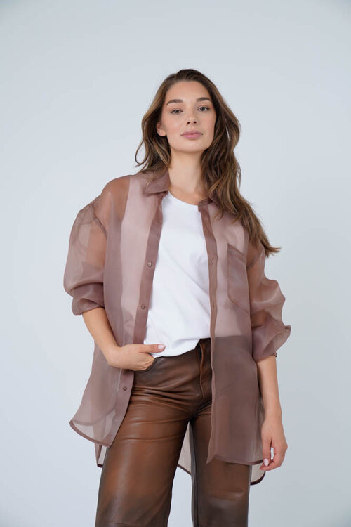 EST'SEVEN Bruine Blouse