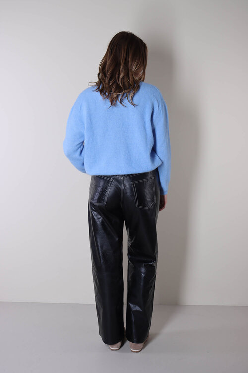 American Vintage Blauw Gebreid Vest