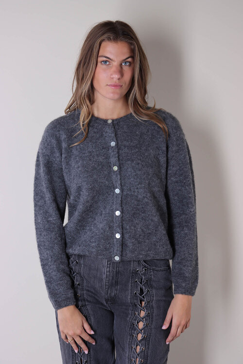 American Vintage Gebreid Vest in Grijs