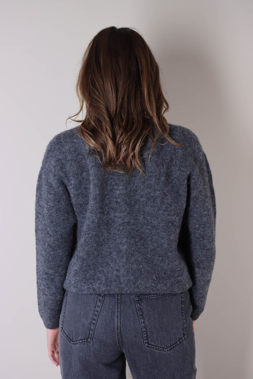 American Vintage Gebreid Vest in Grijs