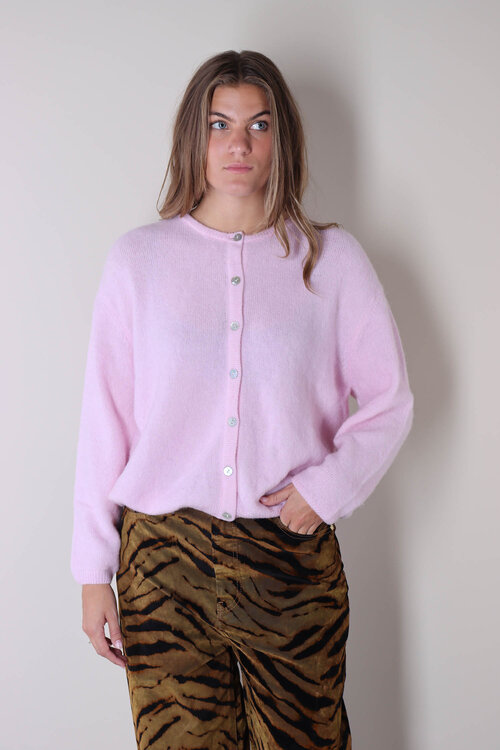 American Vintage Roze Gebreid Vest