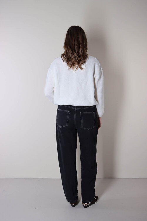 American Vintage Gebreid vest in wit met knopen