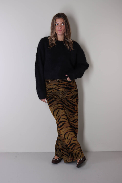 American Vintage Zwarte Trui Gebreid