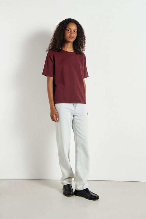 American Vintage Bordeauxkleurig T-shirt