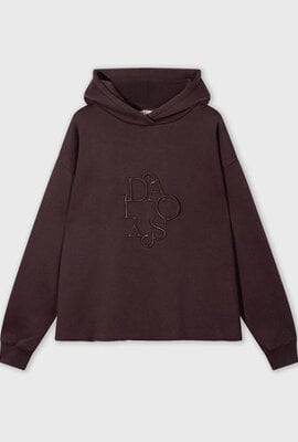 10Days deep wine statement hoodie embro