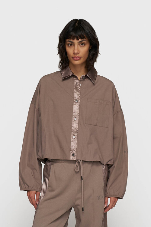 10Days moonrock cropped blazer blouse