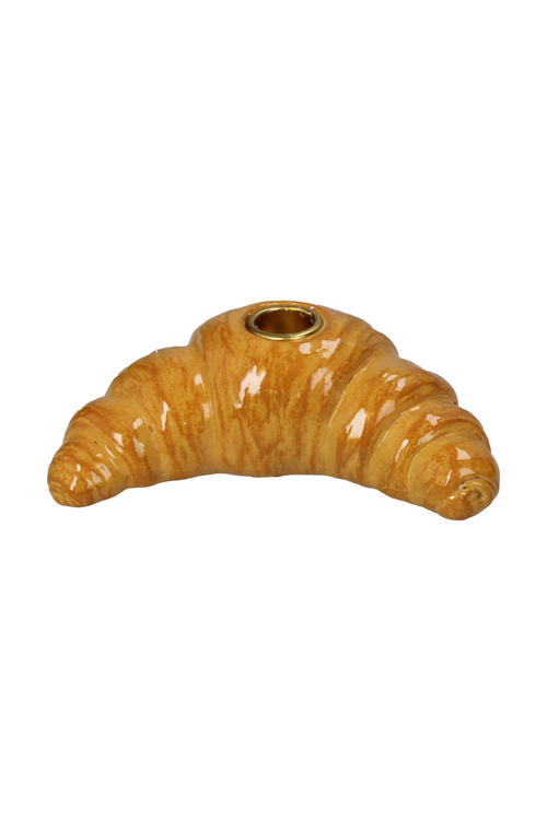 VAND. Lifestyle Kandelaar in de kleur bruin, vormgegeven als een croissant.
