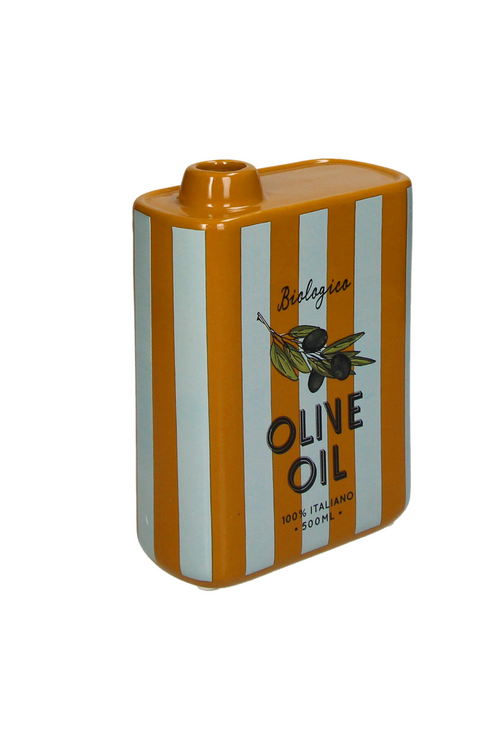 VAND. Lifestyle Vaas in diverse kleuren met Olijfolie Streep-design