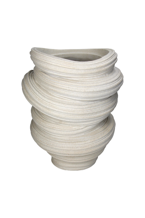 VAND. Lifestyle Polyresin Vaas Sand