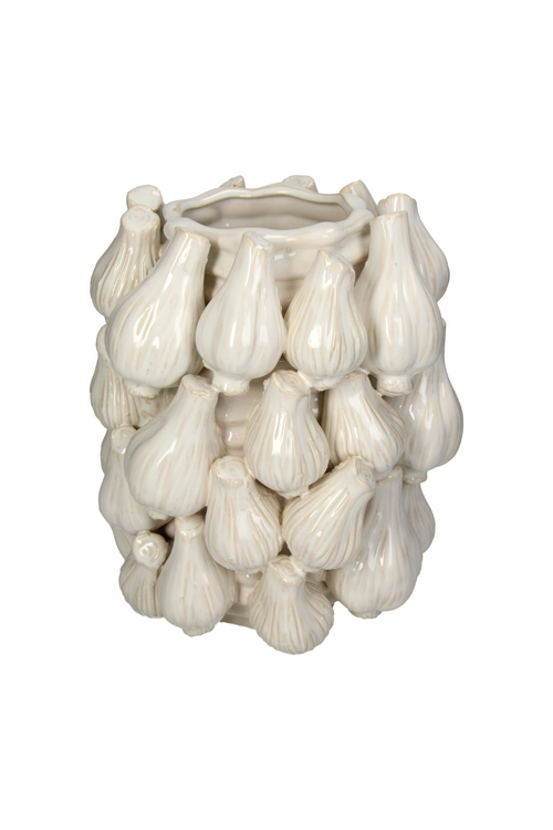 VAND. Lifestyle Witte Vaas Planter Knoflook