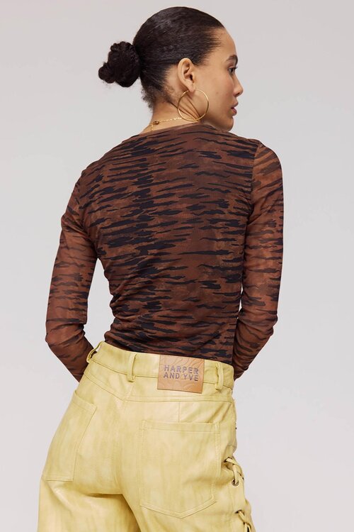 Harper & Yve Tijger June Lange Mouwen Shirt