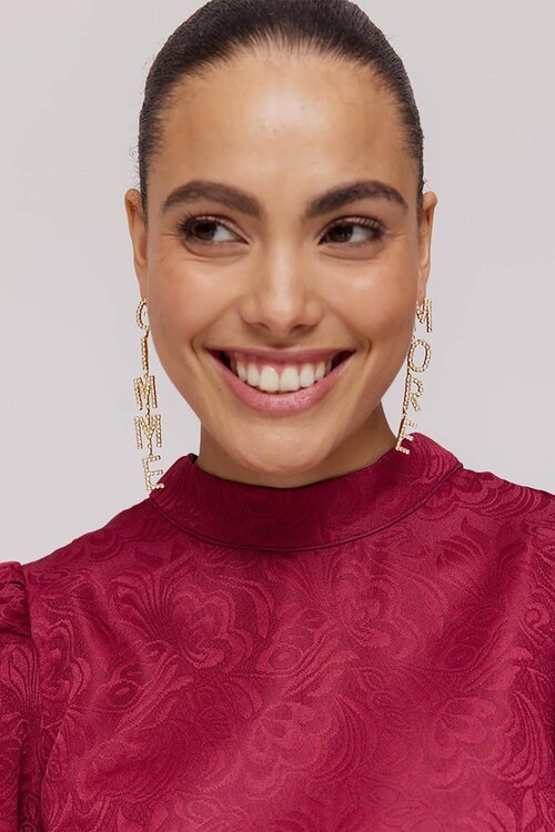 Harper & Yve Gouden Gimmemore-E oorbel